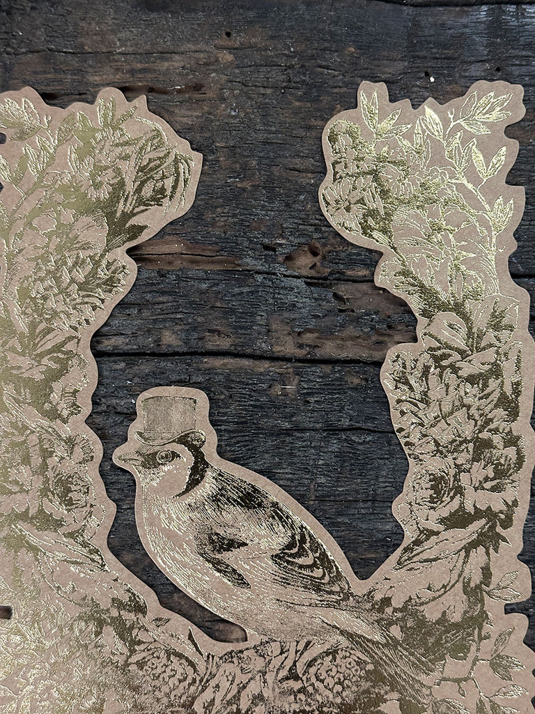 Table Accent · Kraft Foil Wreath