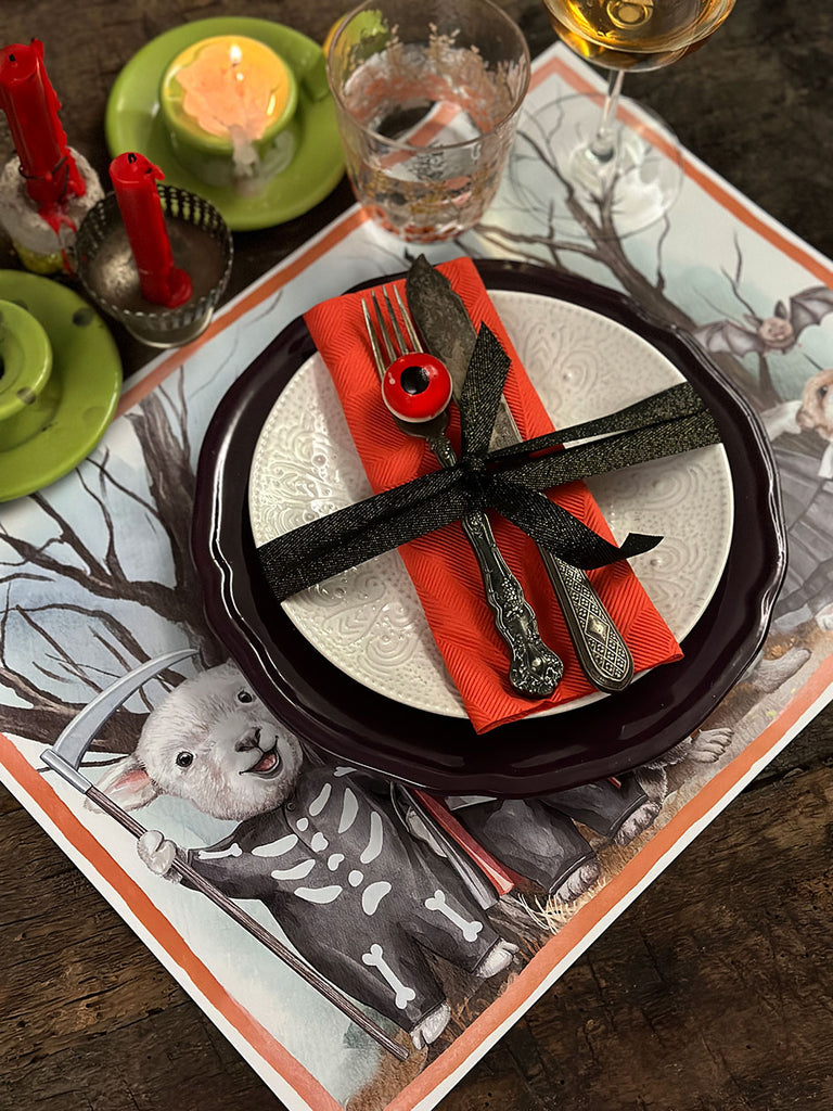 White Placemat · The spooky bunch