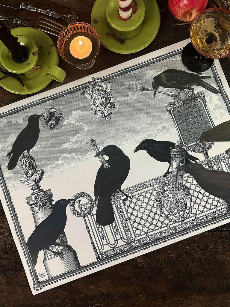 White Placemat · Crow