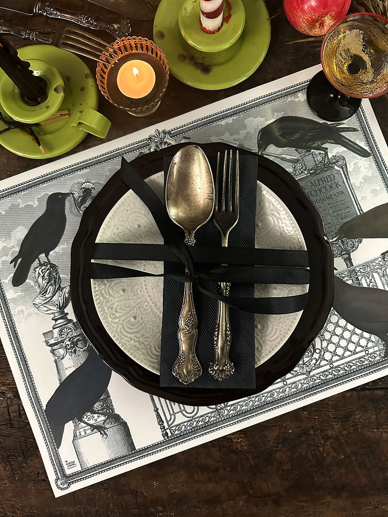 White Placemat · Crow