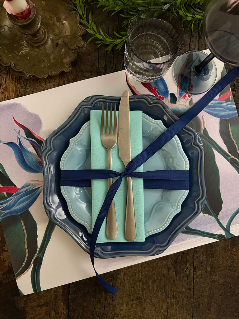 White Placemat · Bird of paradise