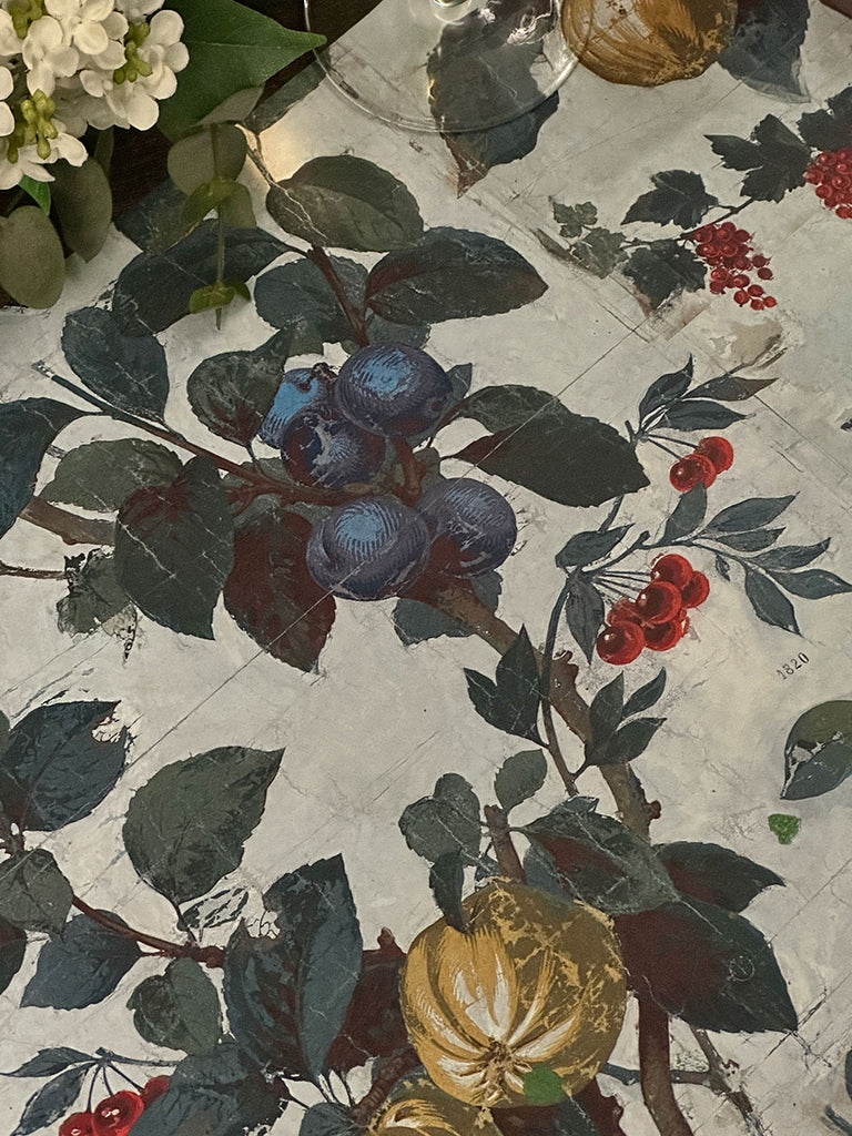 White Placemat · Orange