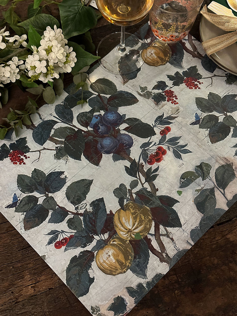 White Placemat · Orange