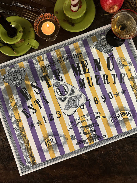 White Placemat · Ouija (Spanish)
