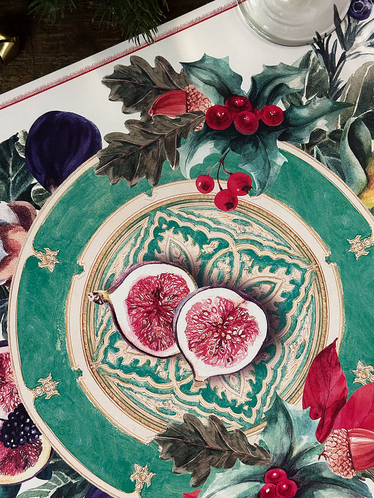White Placemat · Figs Plate