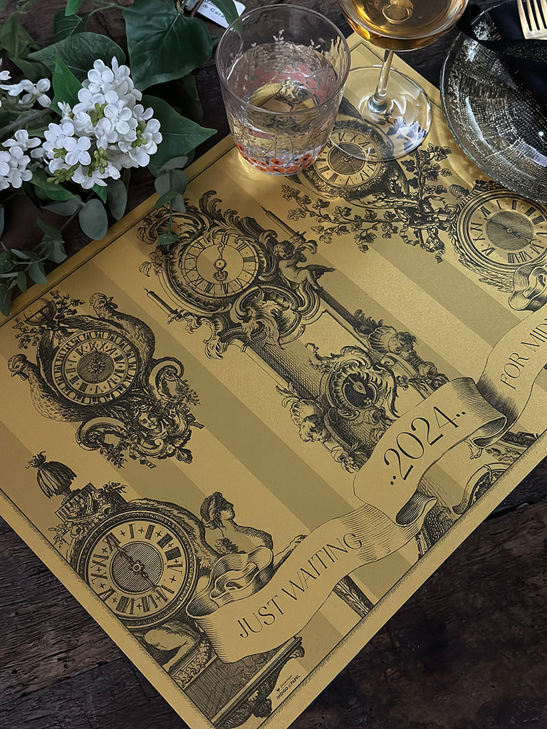Gold Placemat · Clocks 2024
