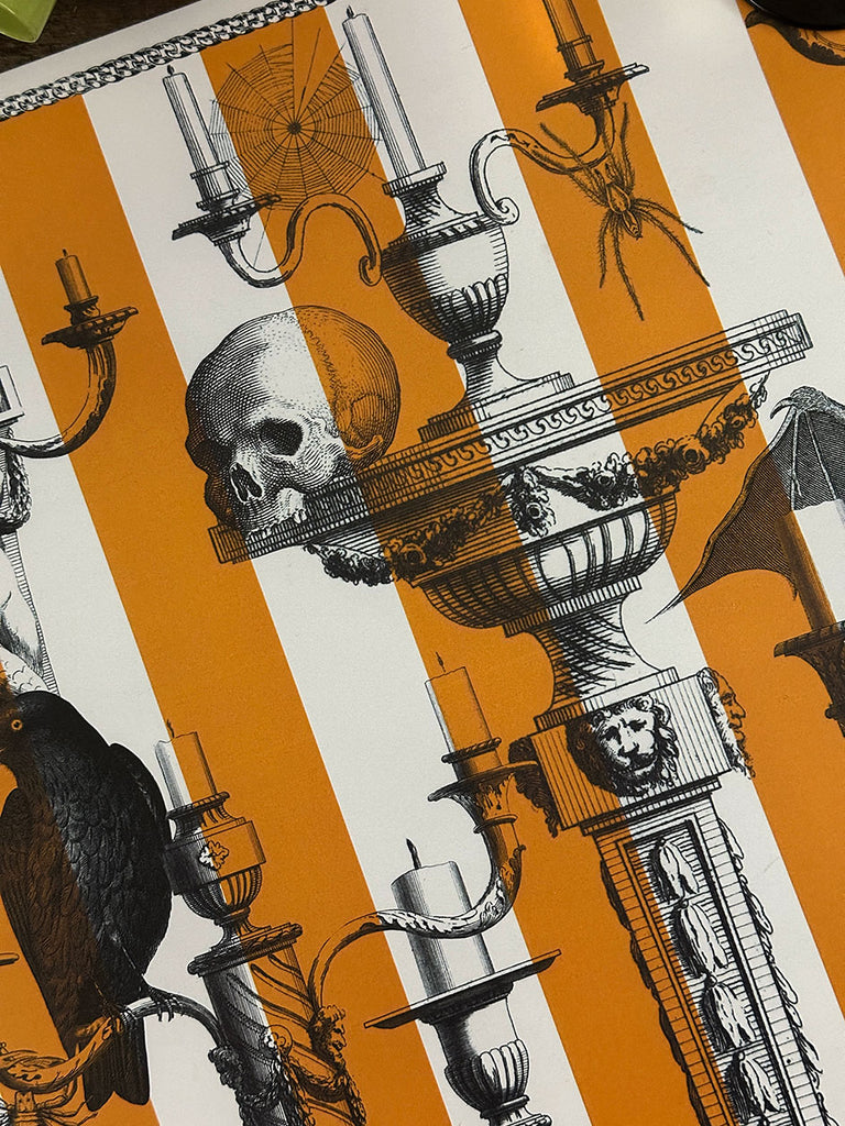 White Placemat · Candles