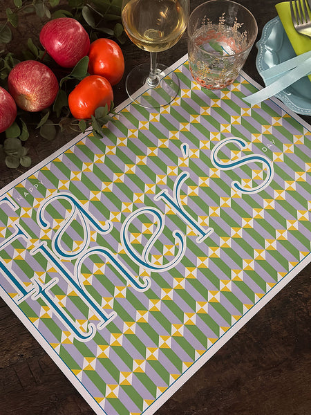 White Placemat ·  Optic