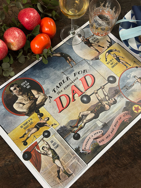 White Placemat ·  strongman