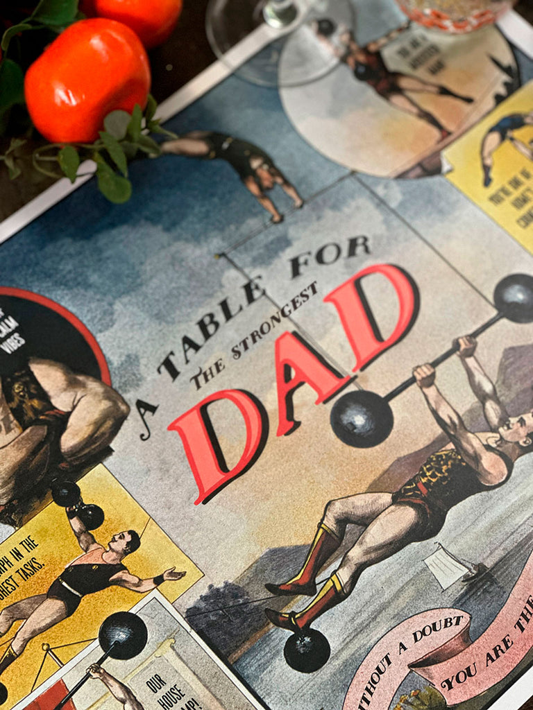 White Placemat · strongman