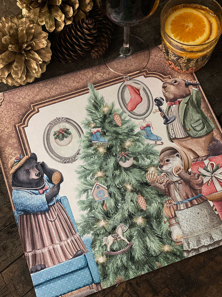 Square Placemat · Xmas Animals