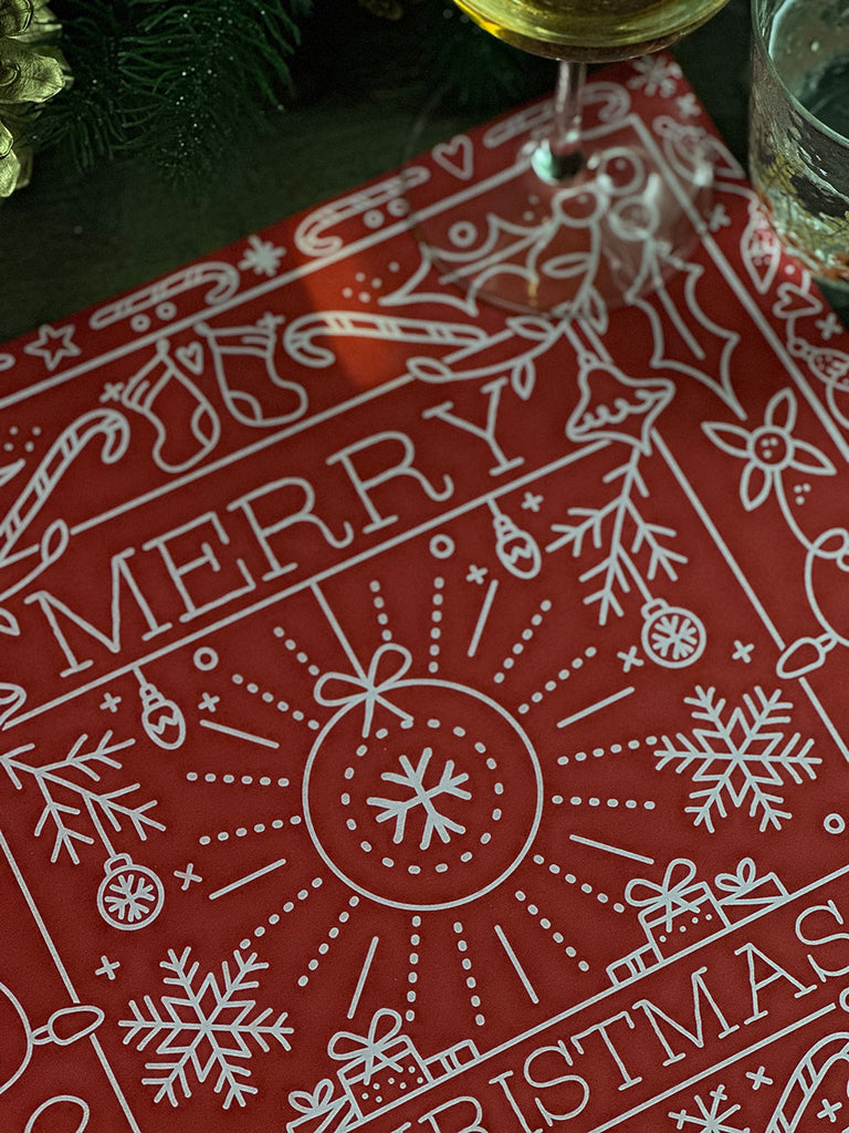 Square Placemat · Red