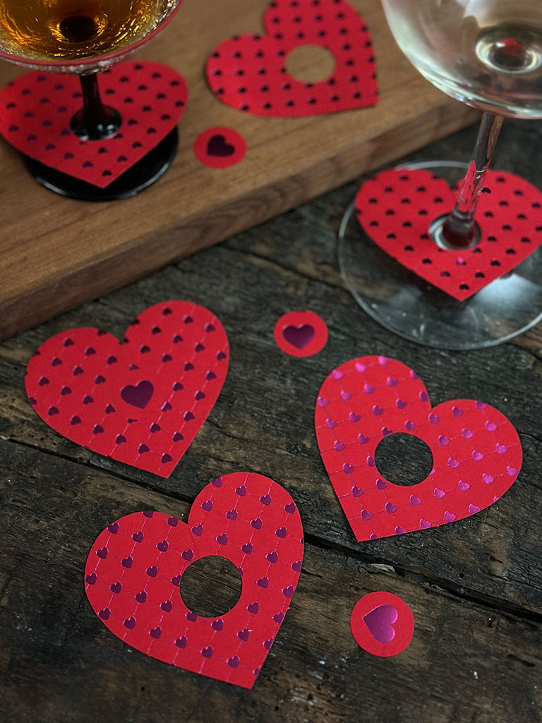 Glass Tags · Hearts