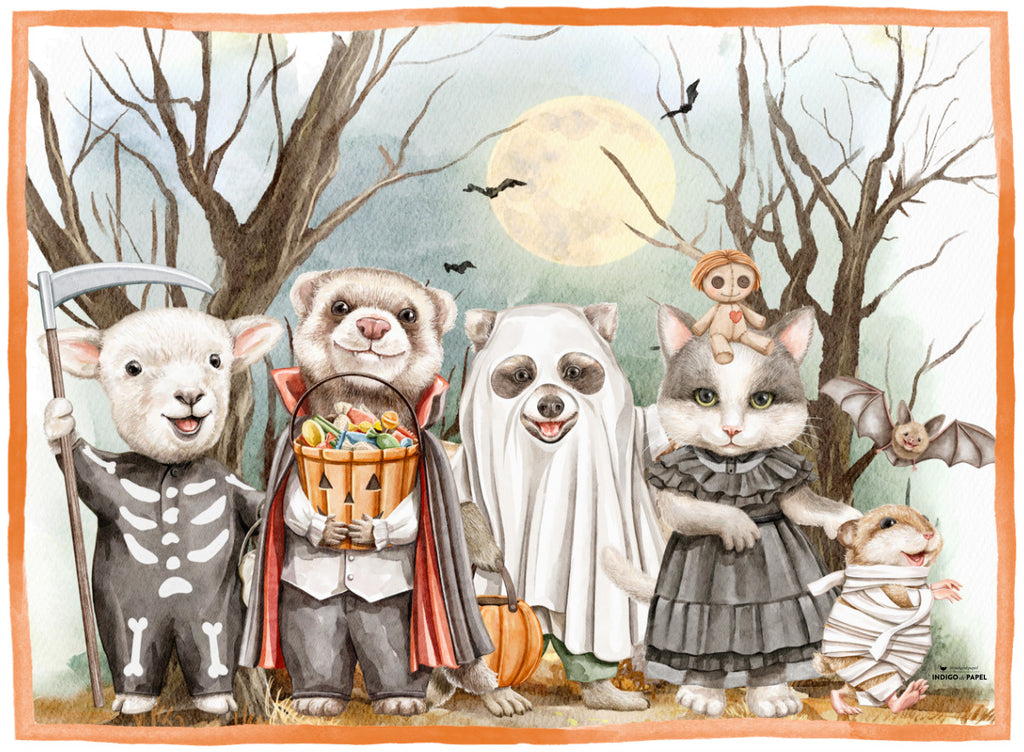White Placemat · The spooky bunch