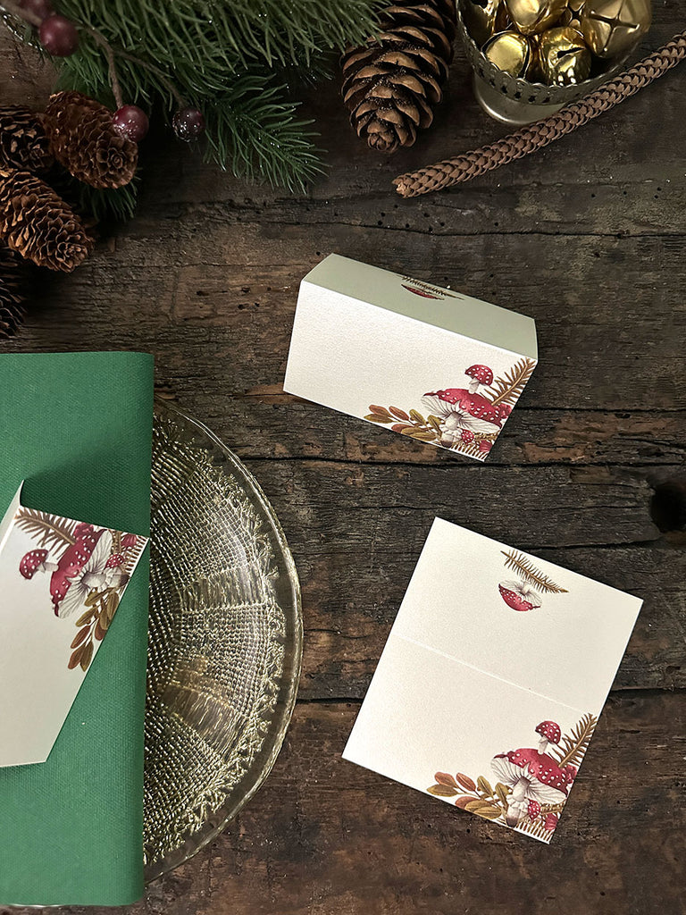 Placecard · Mushrooms