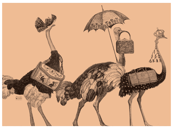 Kraft Placemat · Ostrich