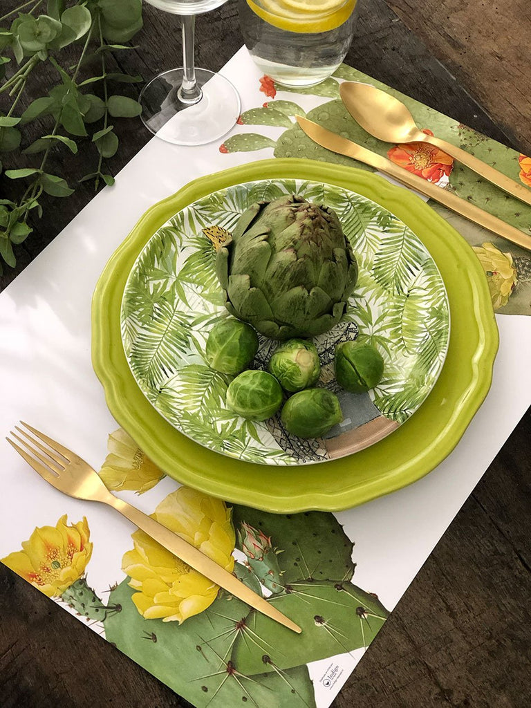 White Placemat · Cactus