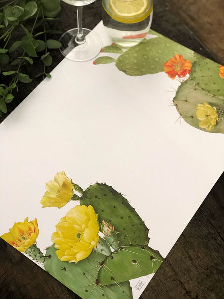 White Placemat · Cactus