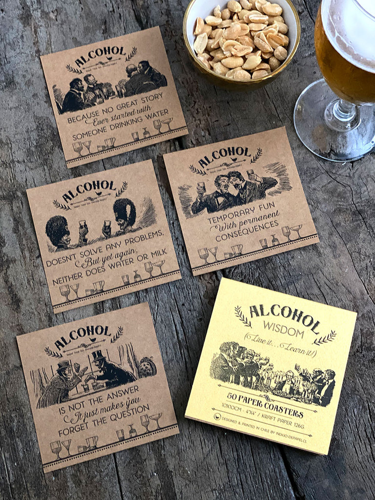 Paper Coaster · Alcohol Wisdom