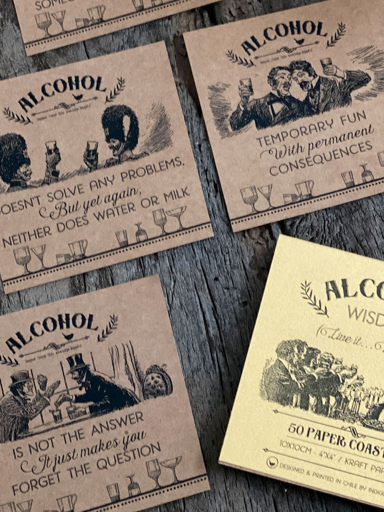 Paper Coaster · Alcohol Wisdom