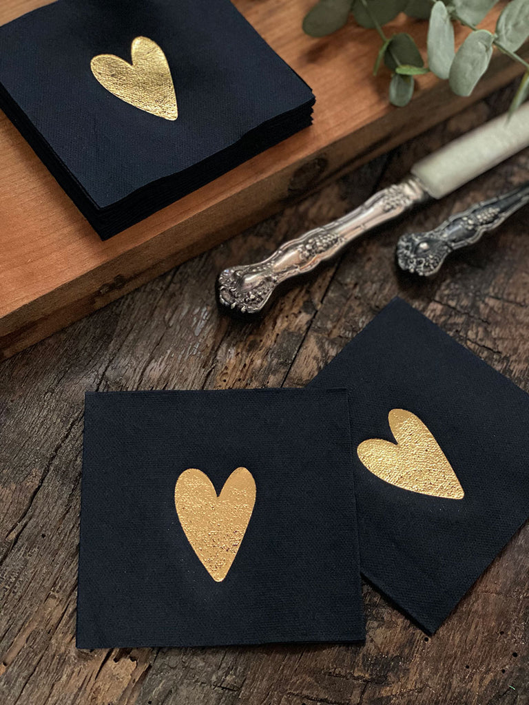Cocktail Napkins · Heart