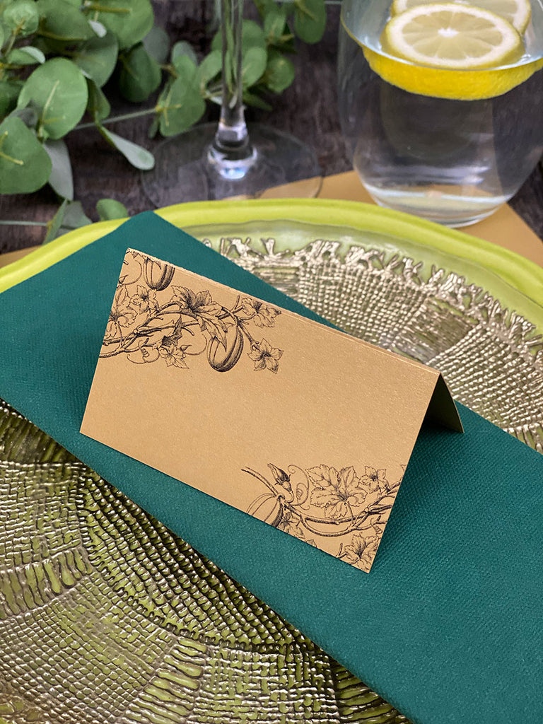 Placecard · Engraved Pumpkin