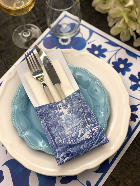 Silverware Holder · Toile de Jouy