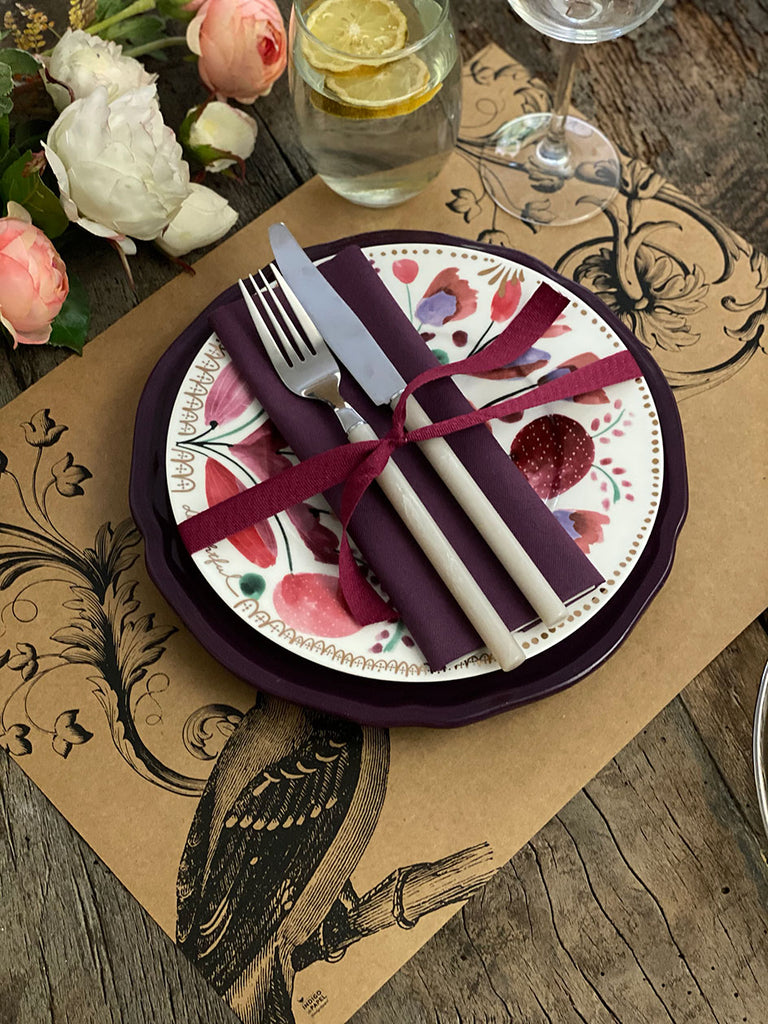 Kraft Placemat · Ornament Birds