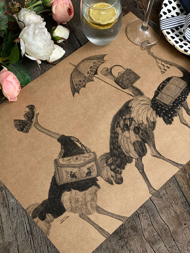 Kraft Placemat · Ostrich