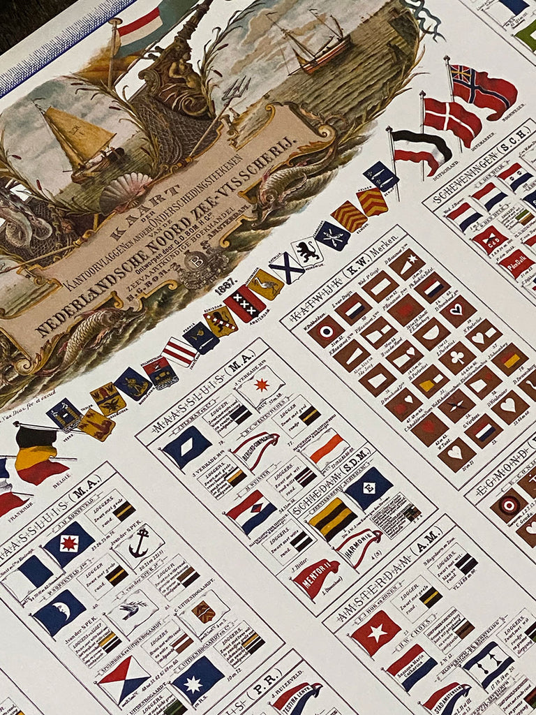 White Placemat · Flags