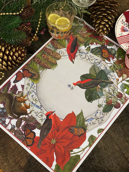 White Placemat · Red China