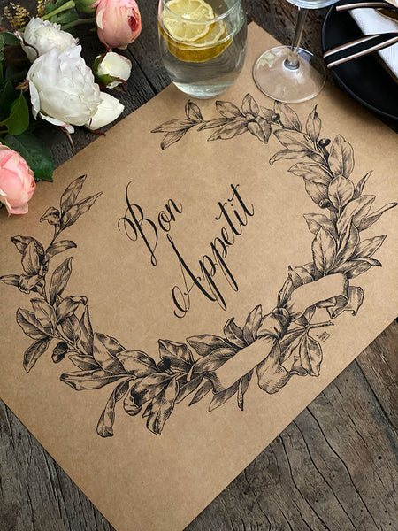 Kraft Placemat · Bon Appetit Ornament
