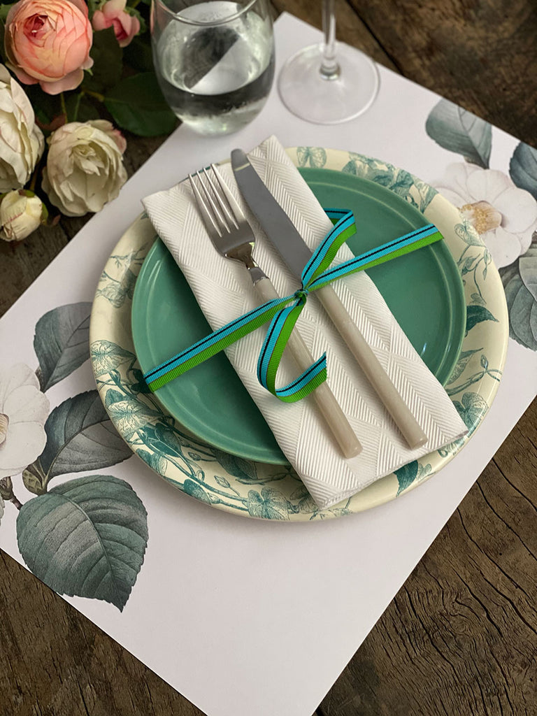 White Placemat · Camellia