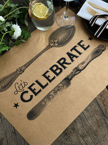 Kraft Placemat · Let´s Celebrate