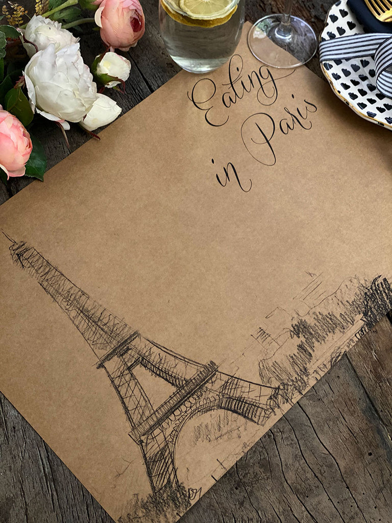Kraft Placemat · Eating in Paris