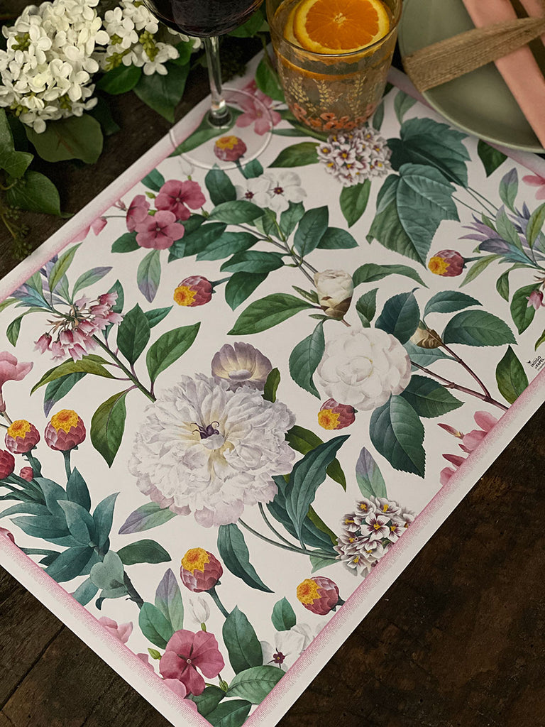 White Placemat · Garden