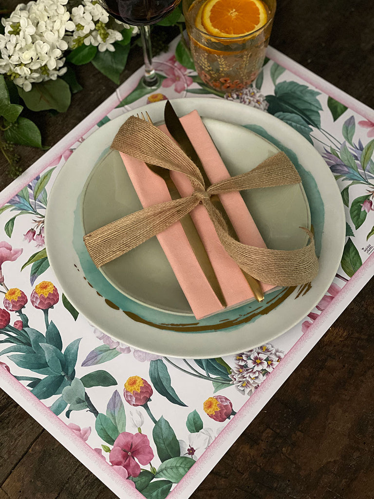 White Placemat · Garden