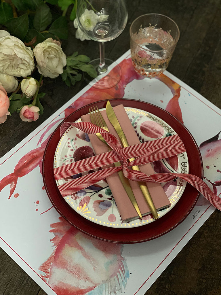 White Placemat · Lobster