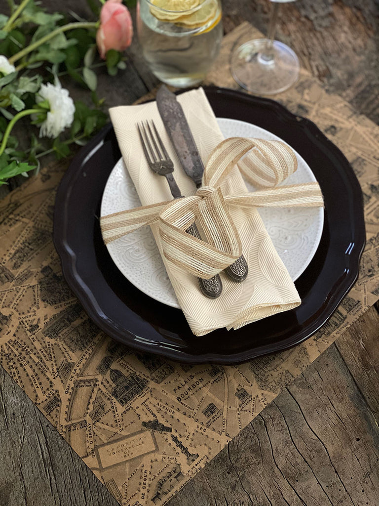 Kraft Placemat · Paris Map