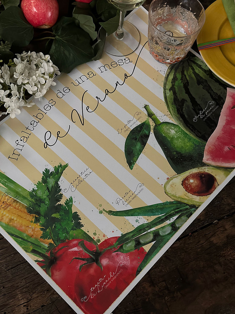 White Placemat · Summer Table (spanish)