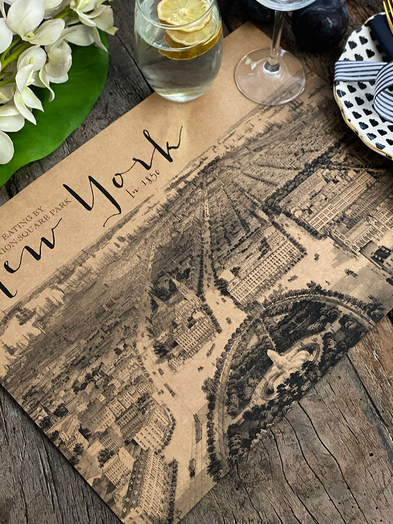 Kraft Placemat · NY Map