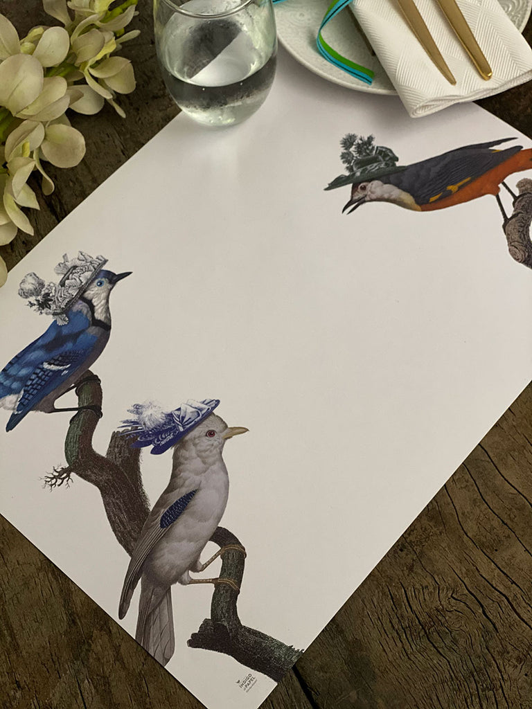 White Placemat · Cappelli Birds