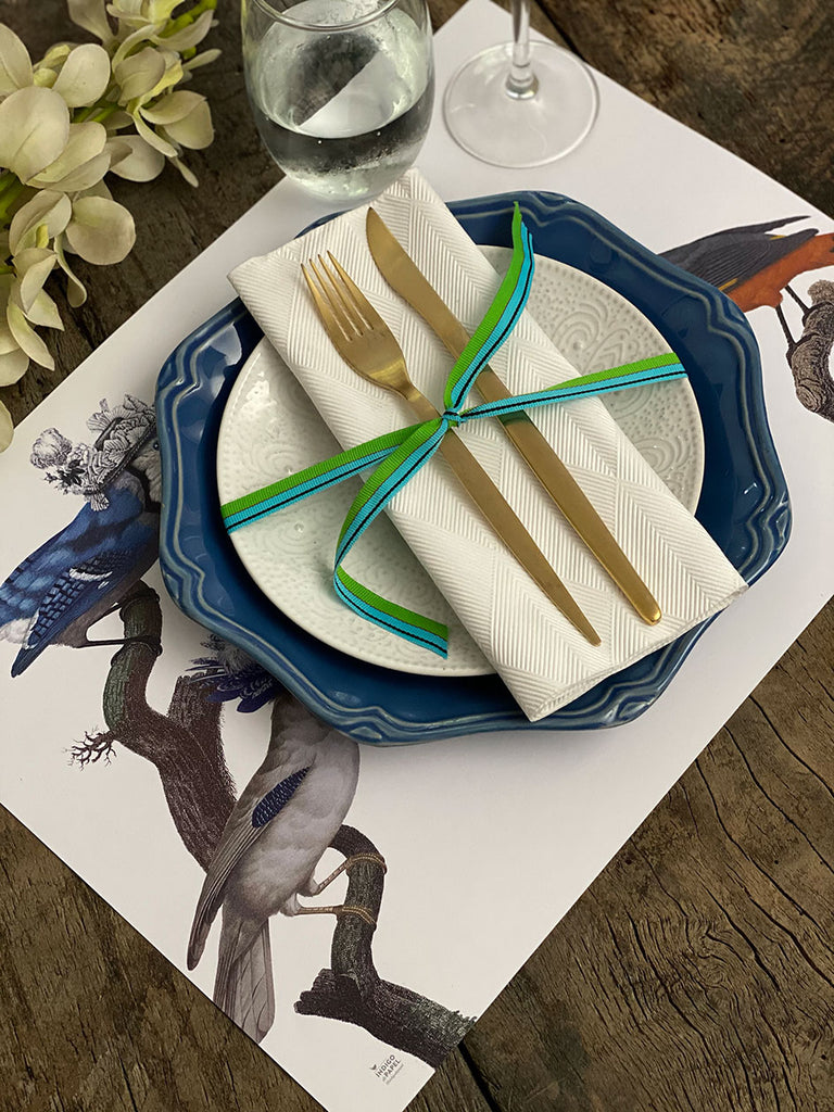 White Placemat · Cappelli Birds