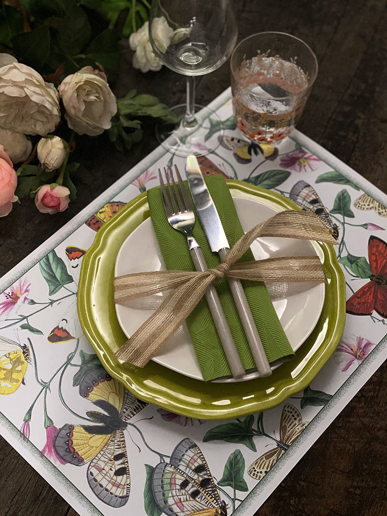 White Placemat · Papillon