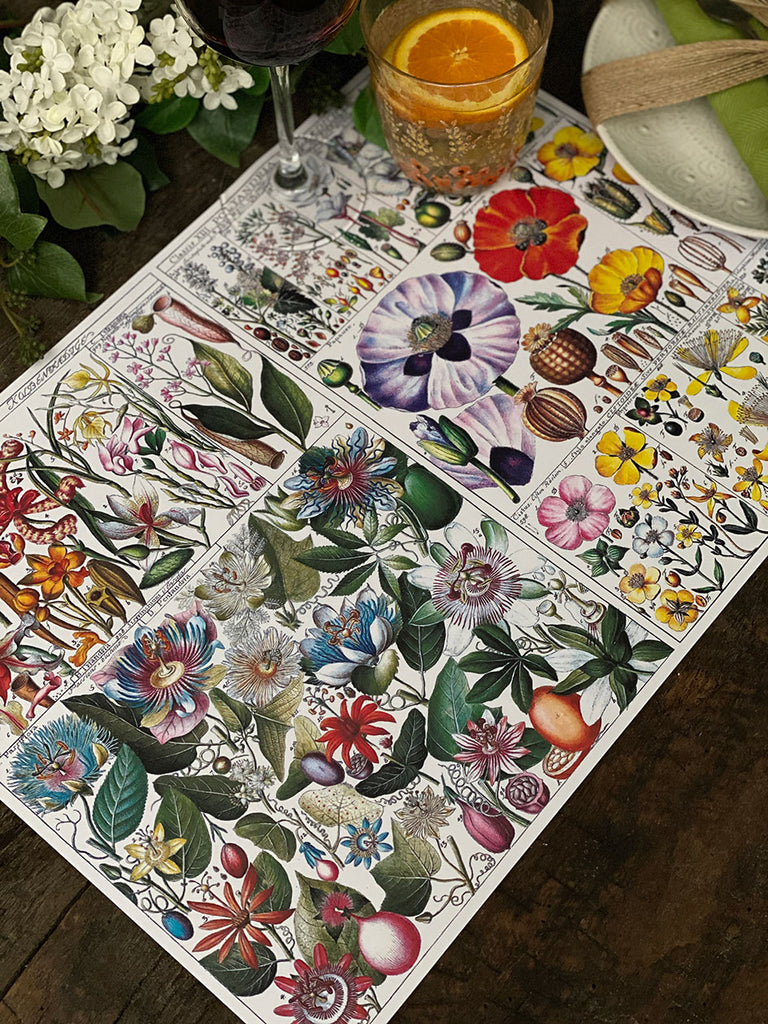 White Placemat · Passionflower