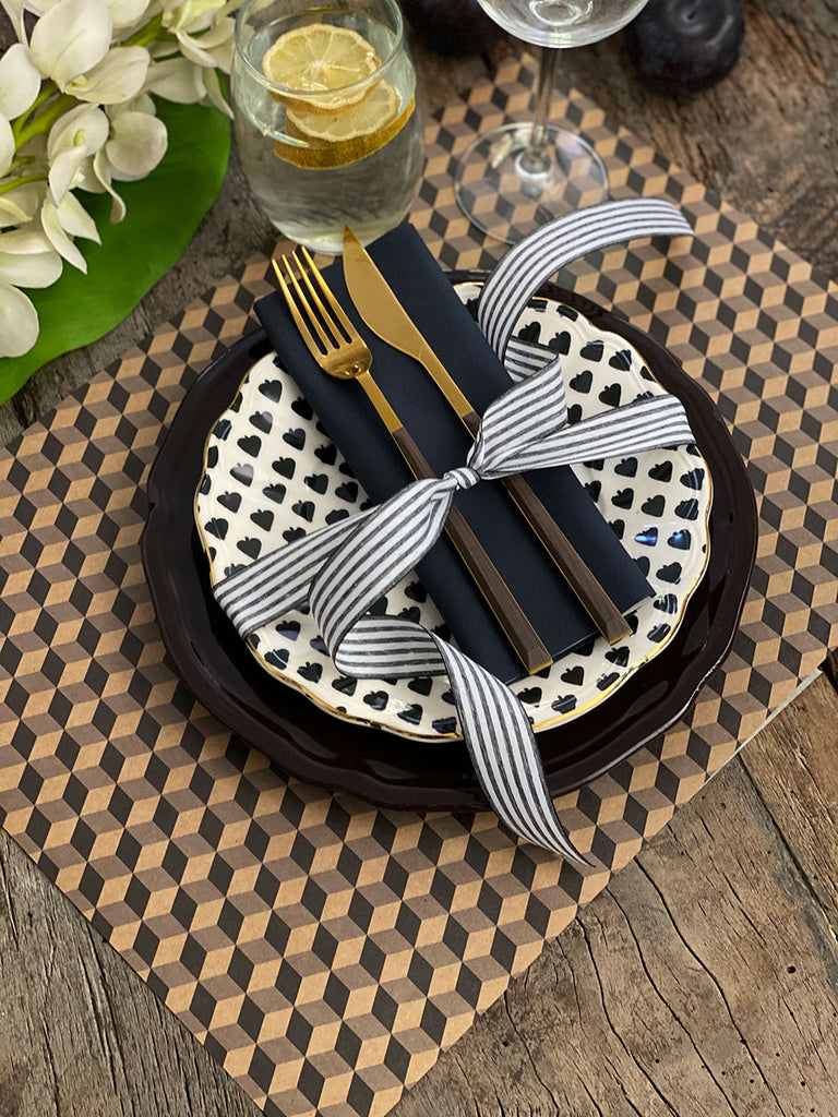 Kraft Placemat · 3D Pattern