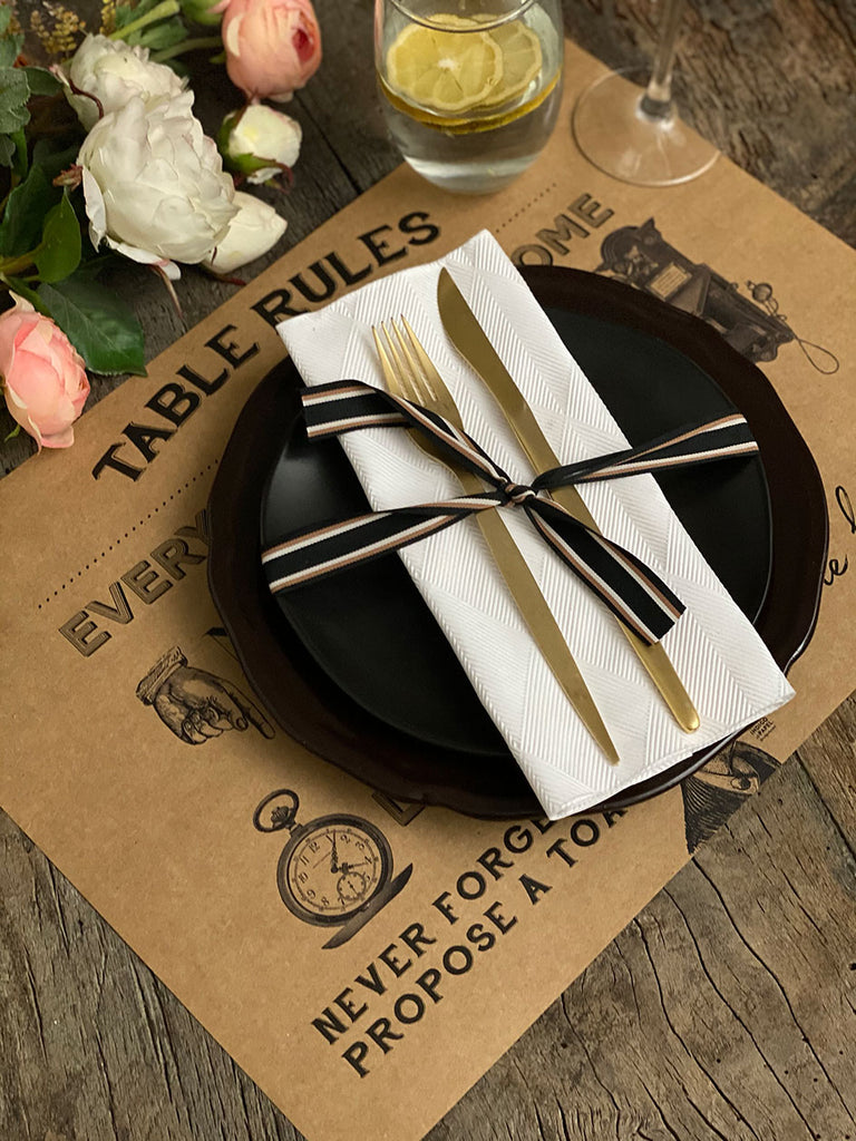 Kraft Placemat · Table Rules