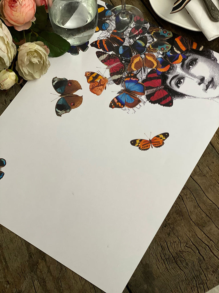 White Placemat · Butterflies Headgear