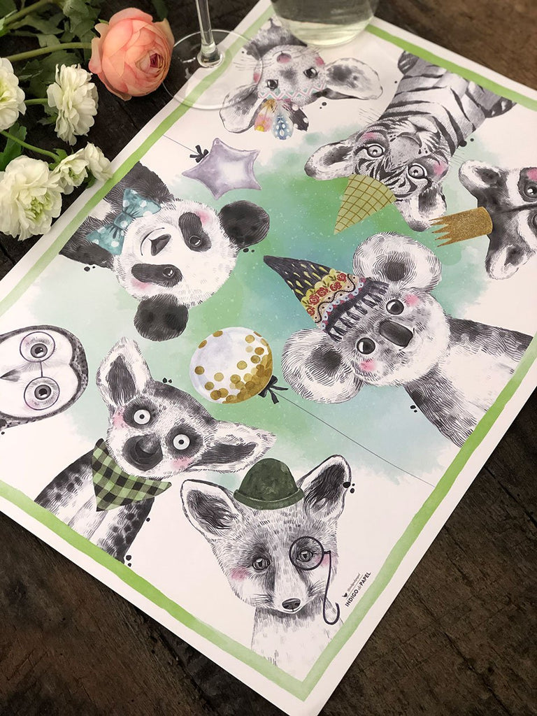 White Placemat · Birthday Koala