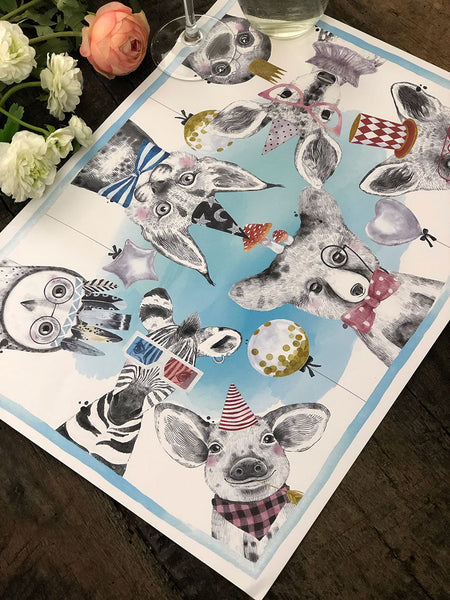 White Placemat · Birthday Bear